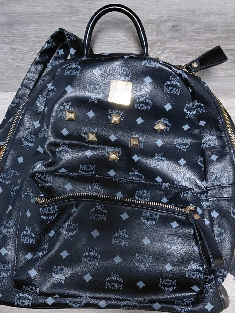 MCM Stark Front Studs Backpack